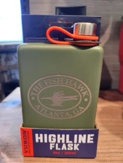 Yukon Engraved Fish Hawk Flask - 9oz